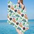 thumbnail image 1 of dinapents 75x150cm XL Microfiber Beach Towel - Lightweight Compact Sand-Resistant Square Print for Travel & Outdoor Activities, 1 of 3