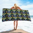thumbnail image 1 of dinapents 75x150cm XL Microfiber Beach Towel - Lightweight Compact Sand-Resistant Square Print for Travel & Outdoor Activities, 1 of 8