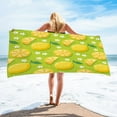 thumbnail image 1 of dinapents Artistic Printed Beach Towel 75x150cm - Microfiber Square Design, Compact Travel Sand Mat, 1 of 5