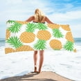 thumbnail image 1 of dinapents Bohemian Style Beach Towel 75x150cm - Large Quick Dry Microfiber Towel with Tropical Pineapple Pattern, Multi-Purpose for Poolside Travel Outdoor, 1 of 6
