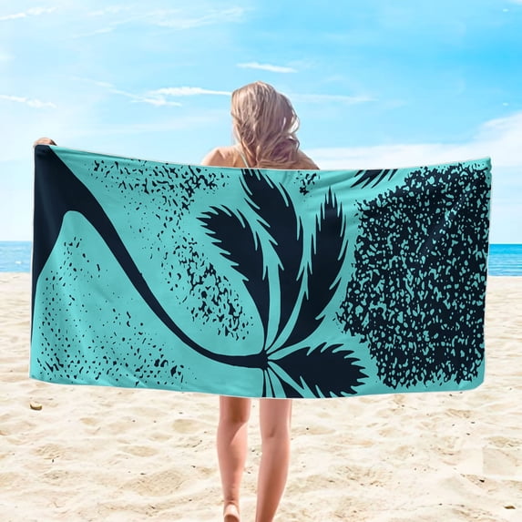 dinapents Extra Large 75x150cm Microfiber Beach Towel - Absorbent Quick Dry Sand-Free Towel for Adults, Reusable Picnic Blanket & Shawl