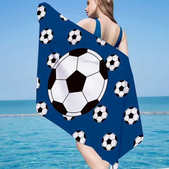 dinapents Extra Large Beach Towel 75x150cm - Quick-Dry Microfiber Printed Square Shawl with Sand-Resistant Technology