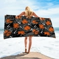 thumbnail image 1 of dinapents Extra Large Printed Beach Towel 75x150cm - Soft Microfiber Square Design, Lightweight Sand Mat Yoga Mat Combo, 1 of 8
