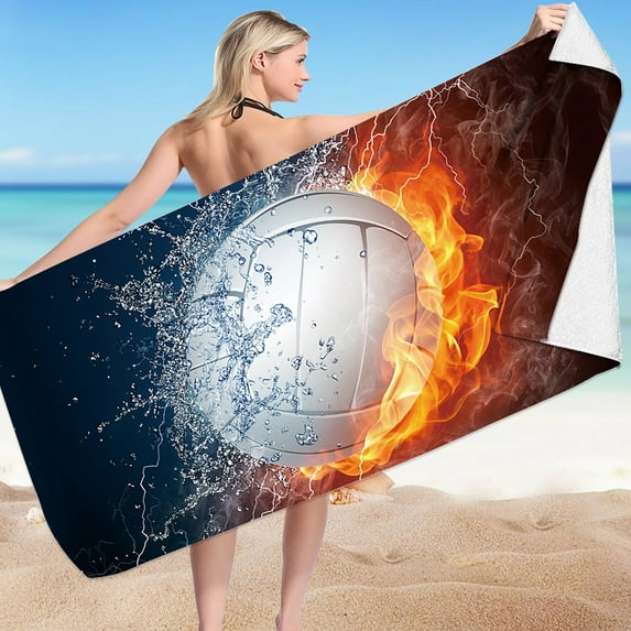 dinapents Jumbo 75x150cm Printed Beach Towel - Microfiber Sand-Resistant Quick-Drying Multipurpose Mat for Pool, Camping & Outdoor Activities