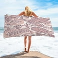 thumbnail image 1 of dinapents Jumbo 75x150cm Printed Beach Towel - Microfiber Sand-Resistant Quick-Drying Multipurpose Mat for Pool, Camping & Outdoor Activities, 1 of 8