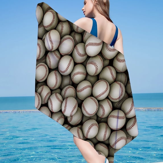 dinapents Jumbo 75x150cm Printed Beach Towel - Microfiber Sand-Resistant Quick-Drying Multipurpose Mat for Pool, Camping & Outdoor Activities