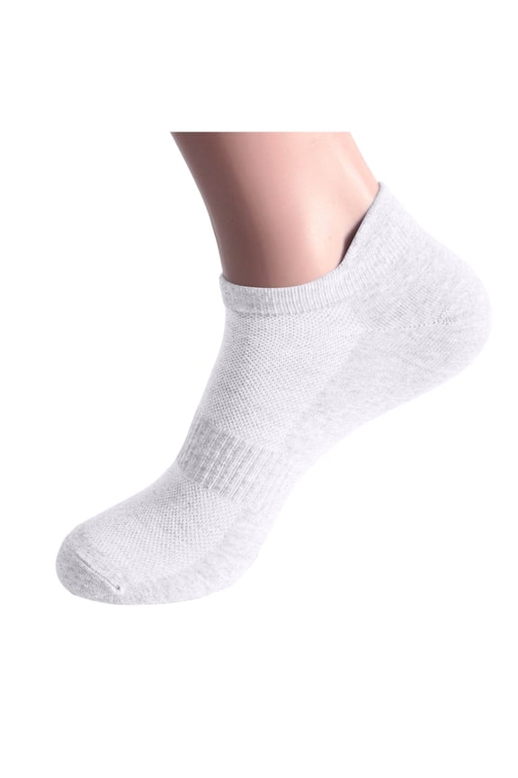 Mesh Ankle Socks for Men Lightweight Cotton Running Socks with Cushion & Moisture Wicking Ankle Socks with Cushioned Sole & Arch Support