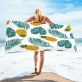 thumbnail image 1 of dinapents Microfiber Beach Towel 75x150cm - Jumbo Sand Resistant Quick Dry Square Towel with Pineapple Summer Design, Multi-Functional for Outdoor, 1 of 6