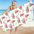 thumbnail image 1 of dinapents Oversized 75x150cm Beach Towel with Watermelon Print - Absorbent Microfiber, Quick Dry for Pool Beach Camping & Summer Picnic, 1 of 7