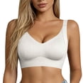 thumbnail image 1 of dinapents Ribbed Sports Bra for Women Low Support Wirefree Yoga Bra with Removable Cups Racerback Sports Bra with Adjustable Straps, 1 of 5