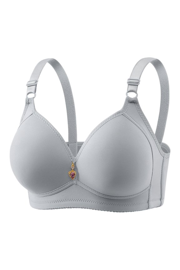 Wireless Back Smoothing Bra for Women Seamless Full Coverage Push Up Bralette with Side Support for Everyday Wear
