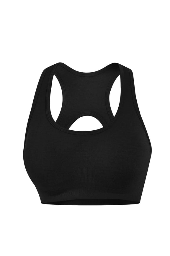 Wireless Sports Bras for Women High Impact Racerback Yoga Bra with Removable Pads for Running & Gym