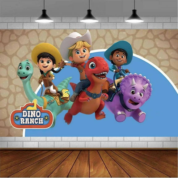 dino ranch edit Backdrop Banner Party Supplies Poster Movie Theme Background for Photography Birthday Decorations