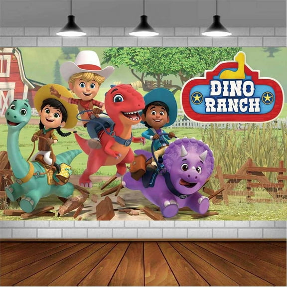 dino ranch edit Backdrop Banner Party Supplies Poster Movie Theme Background for Photography Birthday Decorations