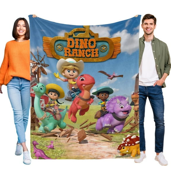 dino ranch edit Throw Blanket Gifts for Fans Lover Girls Boys Women Present Hoodie Him Bed 60"x80"