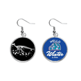 thumbnail image 1 of dinosaur b bs black dangle drop winter ice earring jewelry, 1 of 4