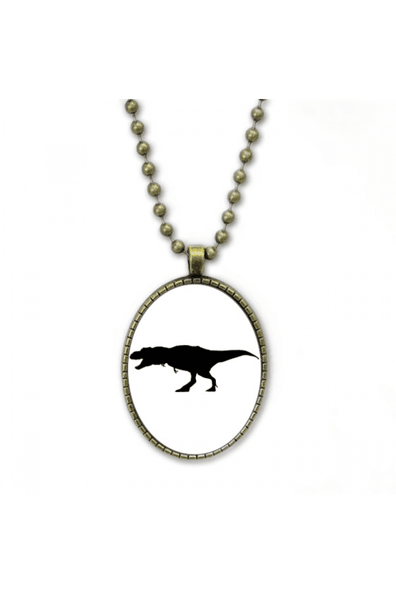 dinosaur bs miniature run necklace vintage chain bead pendant jewelry collection