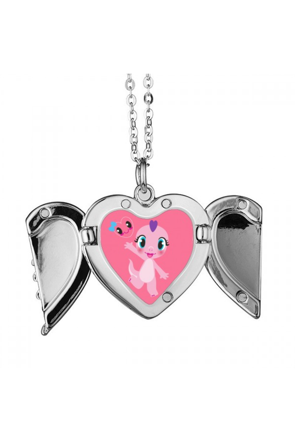 dinosaur kingdom love you angel wings necklpendant fashion