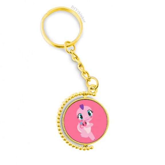 dinosaur kingdom love you metal connector key chain accessory en keyholder