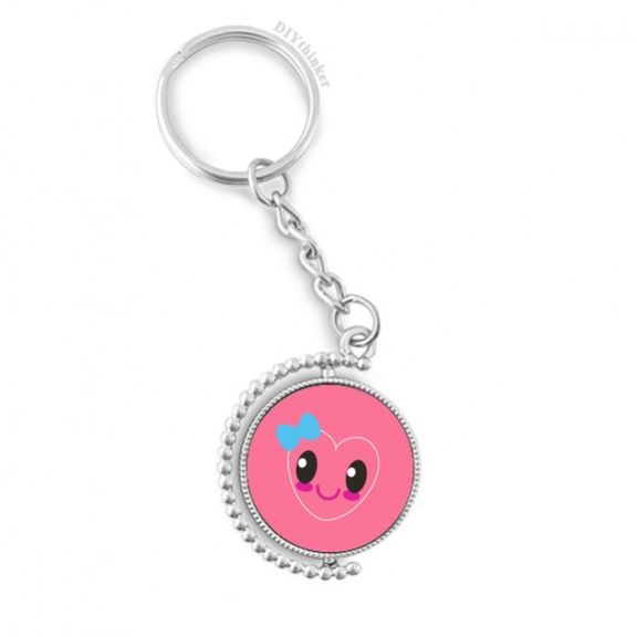 dinosaur kingdom love you rotatable keyholder disc accessories chain clip