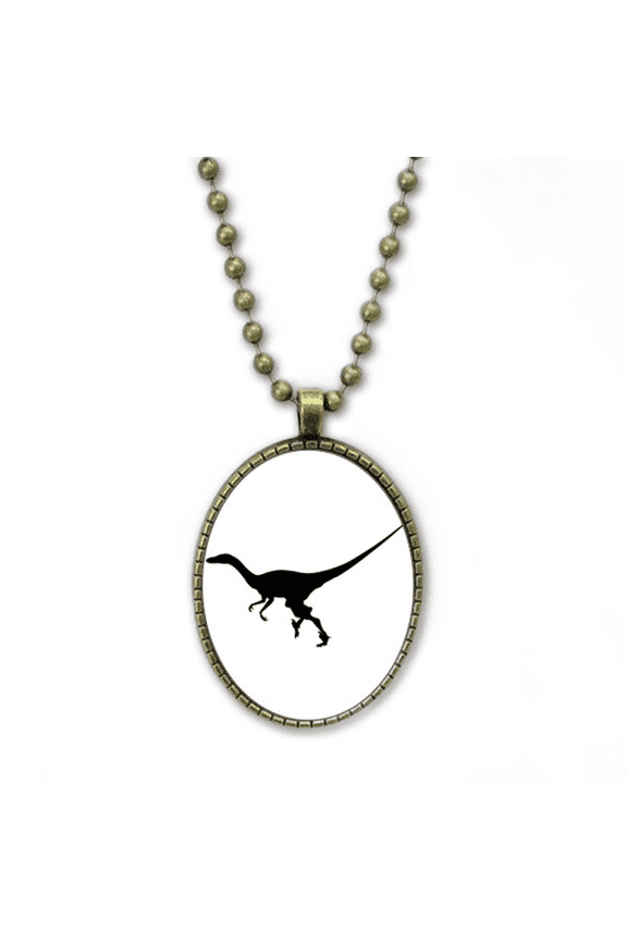 dinosaur miniature b run necklace vintage chain bead pendant jewelry collection