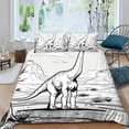 thumbnail image 1 of dinosaurs&nbsp; 3D Printed Quilt Cover Duvet Cover Comforter Covers Bedding Set Microfiber for Childrens And Adults with Pillowcases 3 Pieces with Zipper Closure(80"x90"), 1 of 6