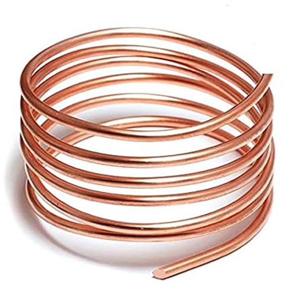 diollo 1 kg Pure Copper Wire 5mm Diameter (6 Gauge)- Copper wire for Earthing, Craft and Industrial use