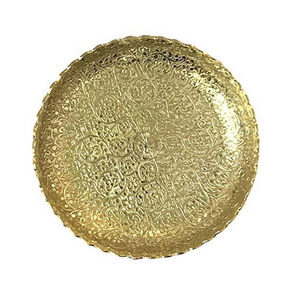 diollo Antique Golden Elegant Design Handmade Brass Plates