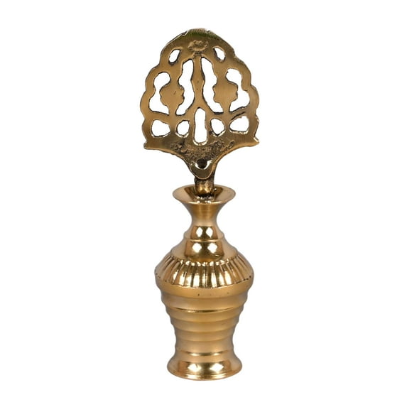 diollo Brass Surmadani Antique Pot Hand Bottle Surma dani Islamic Design for Eyeliner Vintage Engraved Crafted Surma Dani for Wedding Ceremony, Without Surma or Kajal Height: 4 Inch