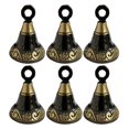 thumbnail image 1 of diollo Floral Design Jingle Bells for Housebreaking, Making Wind Chimes, Christmas Bell Crafts Hanging Decoration Gift Set of 6, 1 of 3