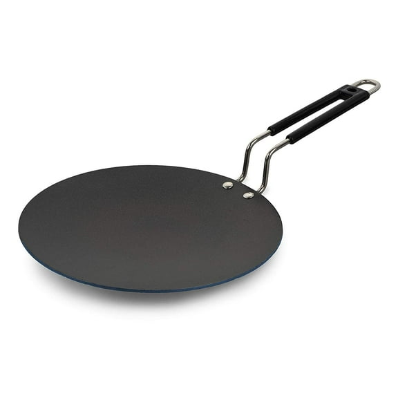 diollo Non Stick Tawa/Roti Tawa, Gas Stove Compatible Only - 26cm, Blue