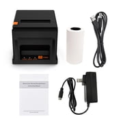 direct thermal printer 80mm Thermal Receipt POS Printer with Auto Cutter for Shipping Business Restaurant Kitchen Supermarket