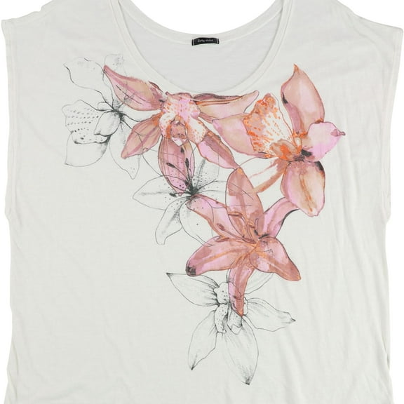 dirty violet Womens Flowers Graphic T-Shirt, Multicoloured, Small