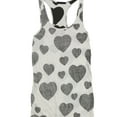 thumbnail image 1 of dirty violet Womens Hearts Tank Top, White, Medium, 1 of 2