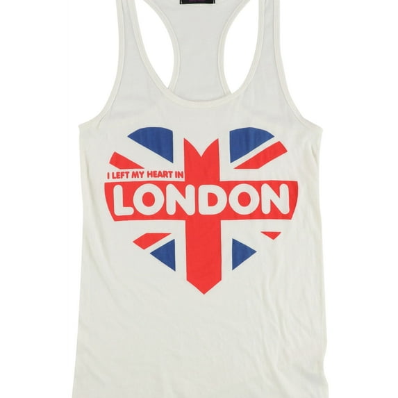 dirty violet Womens I Left My Heart In London Tank Top, Multicoloured, Medium