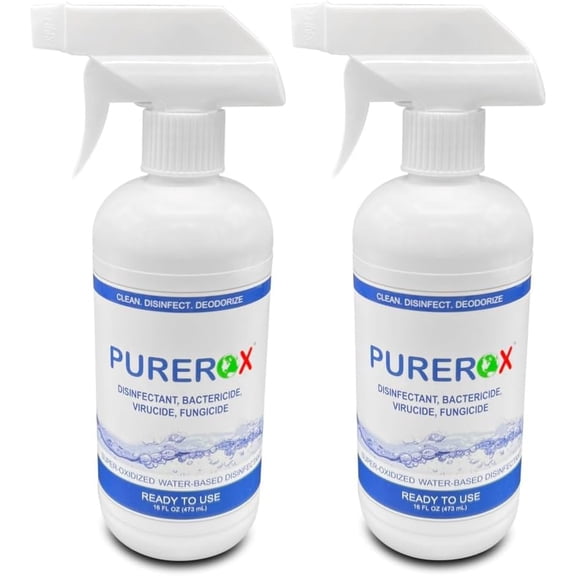 disinfectant (16oz, 2pk) Eliminate 99.9999% MRSA, Norovirus, Viruses, Fungus, Bacteria. Hospital Grade. Safe for Use Anywhere. No residue. Suitable for All Surfaces.