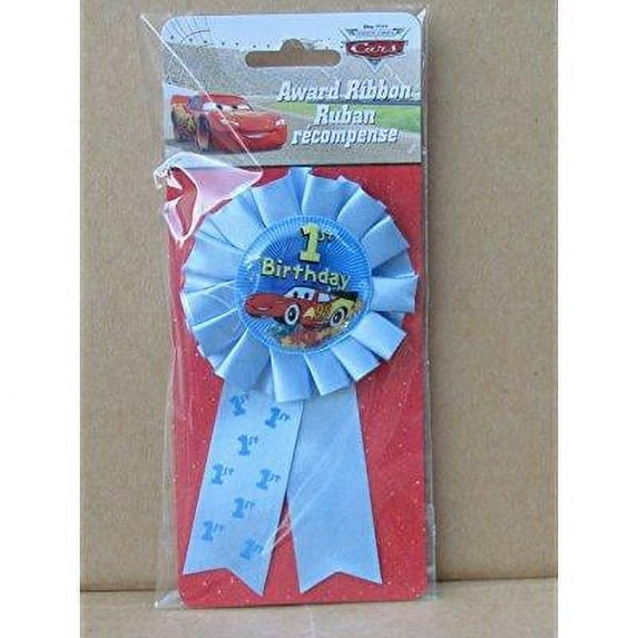 disney cars 1st birthday award ribbon 1ct by unique