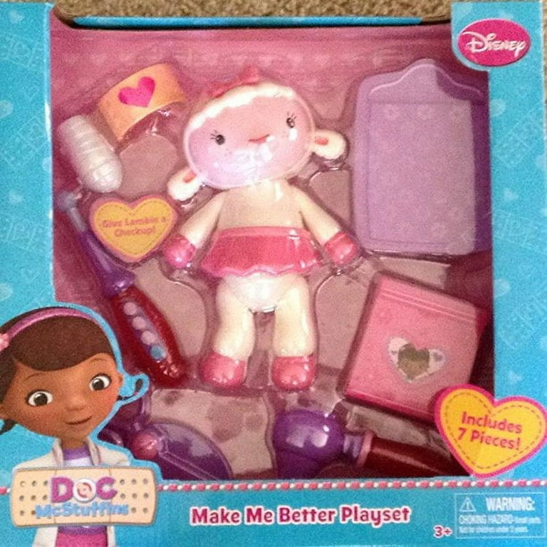 Disney Doc McStuffins Make Me Better Playset, Lambie Doll, Pretend