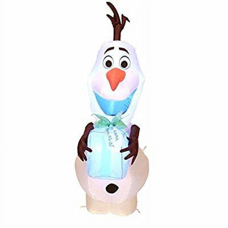 disney holiday living 4ft x 2.06ft lighted olaf christmas inflatable