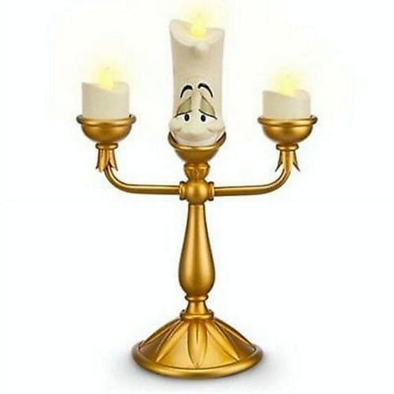 disney parks beauty and the beast lumiere light up candelabra new with box