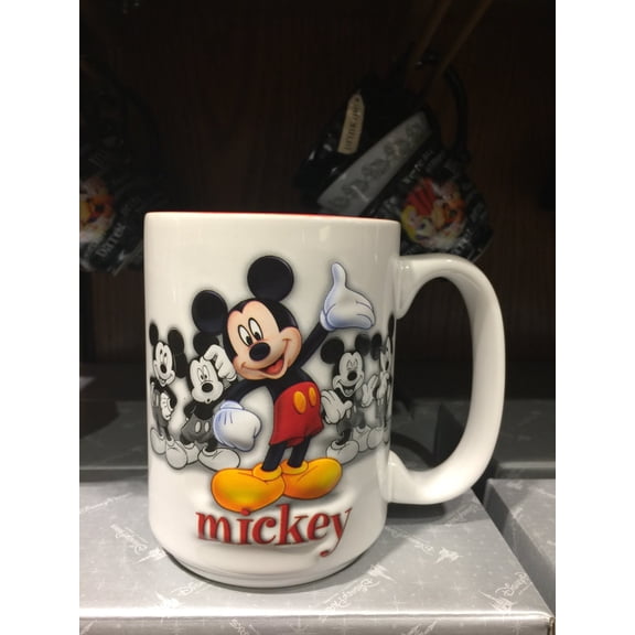 disney parks ceramic coffee cup mug mickey mouse poses new