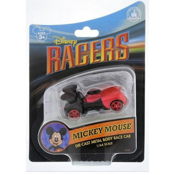 Disney Parks Racers Die Cast Metal Mickey Race Car 1/64 Scale