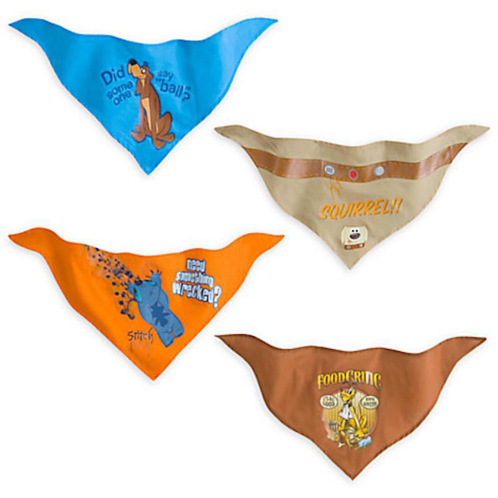 disney parks tails pet accessory bandana set pluto & friends new with card