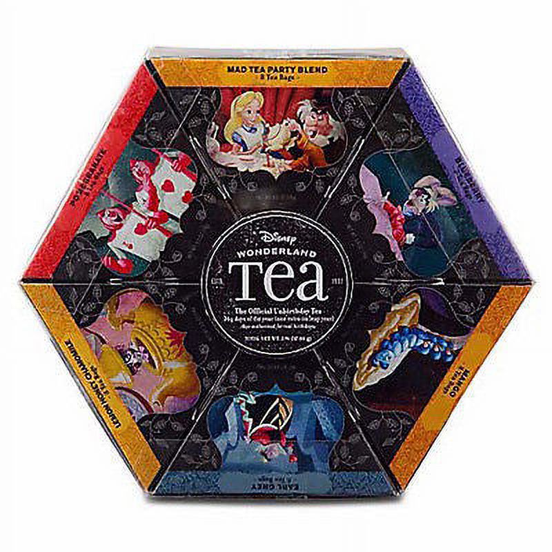 disney parks wonderland tea gift set 6 flavors 48 tea bags new sealed - image 1 of 3