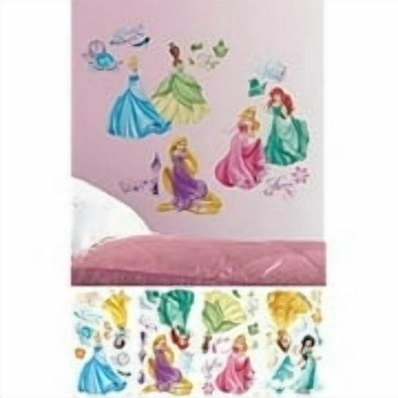 disney princess - royal debut peel and stick wall decals 10 x 18in