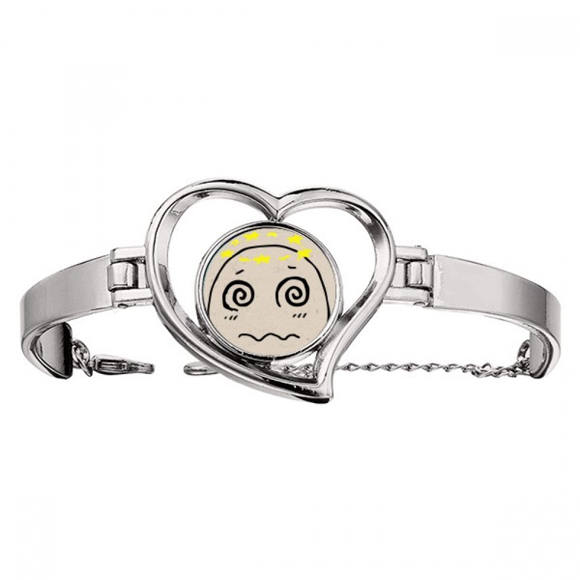 dizziness yellow stars fcartoon bracelet heart jewelry wire bangle