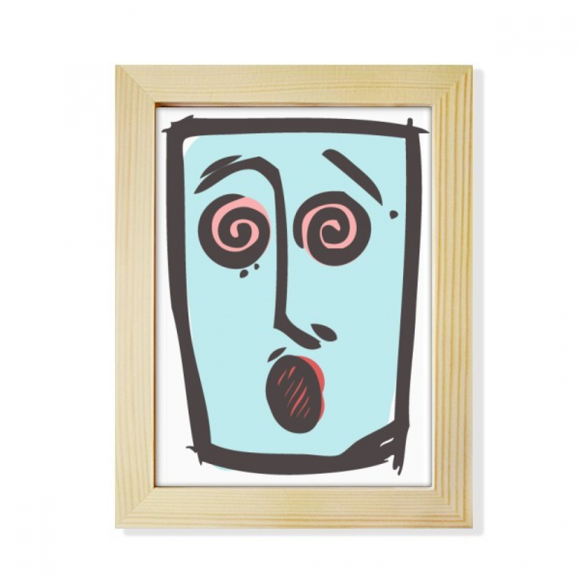 dizzy fsketch happy desktop adorn photo frame display art painting wooden