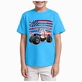 thumbnail image 1 of dmqupv 4th of July Shirts for Boys Button Down Kids Boys American Flag Shirts T Shirt Toddler Cotton Patriotic Tops Tee Independence Clothes Sky Blue,7-8 Years, 1 of 4
