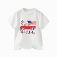 thumbnail image 1 of dmqupv 4th of July Kids Shirt USA Shirts Baby Boy Girl Shirt Little Kids Fourth of July Outfit Summer T Shirt Top White,9-10 Years, 1 of 7