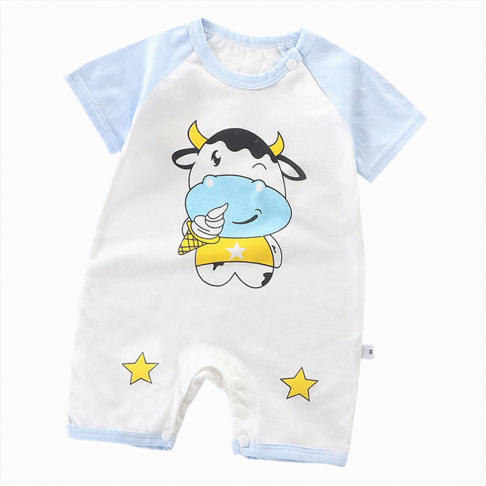 dmqupv Baby Boy Summer Outfits Baby Suits Cotton Infant and Toddler ...